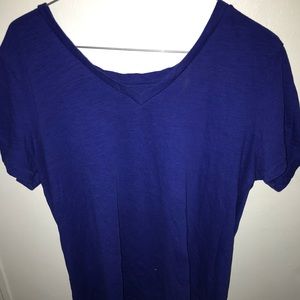 Dark blue women’s juniors. short sleeve shirt